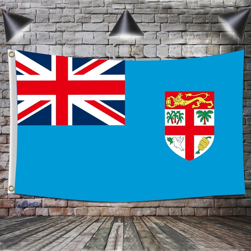 Fly Breeze 3x5 Feet Fiji Flag - Vivid Color and