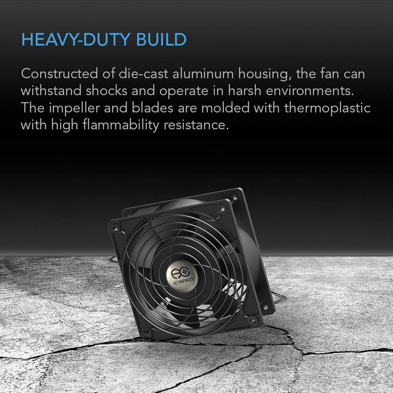 AC Infinity AXIAL 9238, Muffin Cooling Fan, 115V AC 92mm
