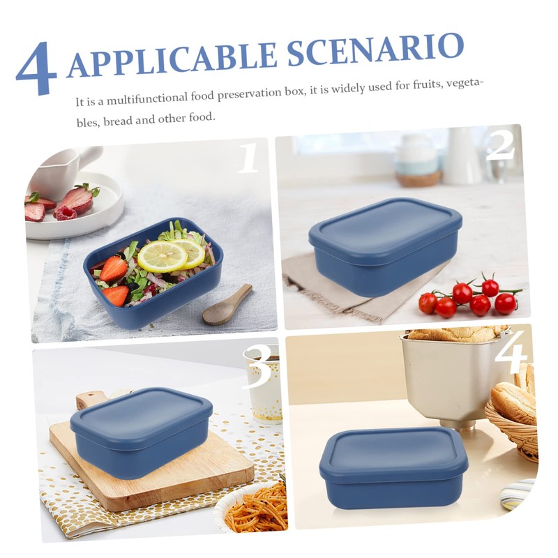 SHOWERORO Sealed Box for Refrigerator Rectangular Food Container Kitchen Storage