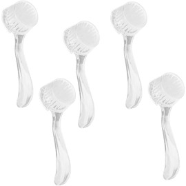 Cepillos de polvo de uñas, Cepillo de limpieza de polvo de uñas suave Cepillos de eliminación de polvo para uñas Manicura Herramienta de bricolaje para artistas y principiantes(Blanco 5 piezas)