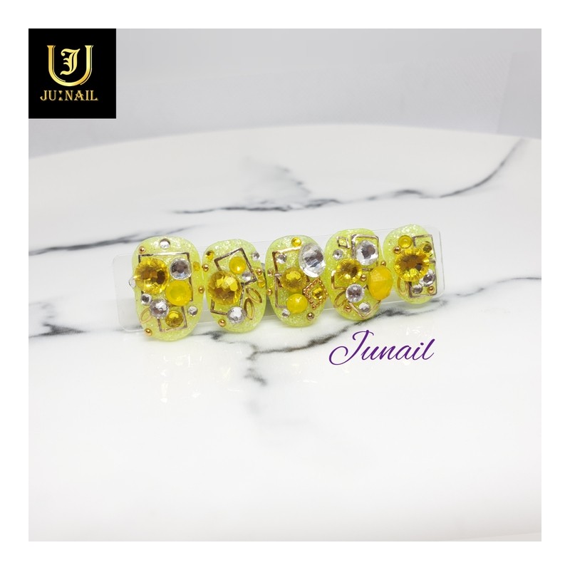 Neobaragi handmade nail tips - Long Round Square / 너바라기