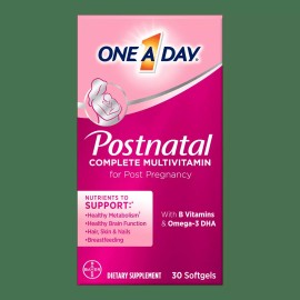 One A Day Postnatal Multivitamin for Women, Softgels, 30 Count