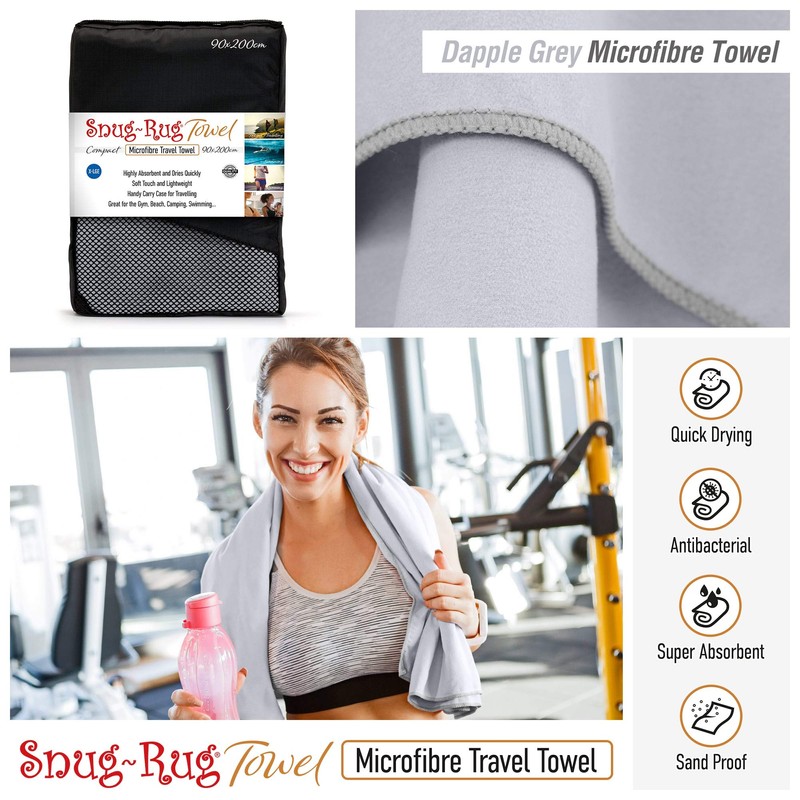 Snug Rug Microfibre Towel Extra Large XL 200 x 90cm