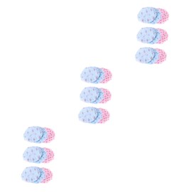 Healvian 27pcs Bath Caps for Women Random Pattern Shower Caps Hair Protective Accessories for Home and Salon Use for Makeup and Hair Conditioning