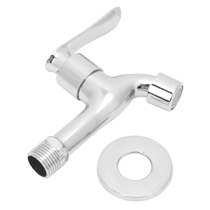 Hapivida G1/2in Bathroom Sink Water-Tap, Thickened Zinc Alloy Wall-Mounted Simple