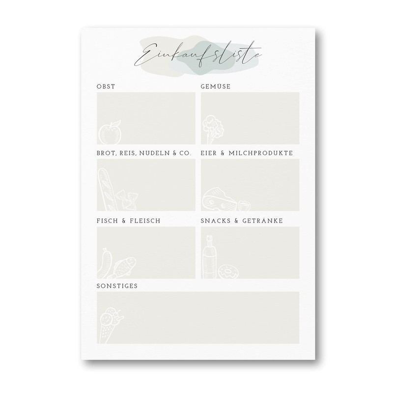 A5 Meal Planner and Shopping List I Menu Planner Notepad