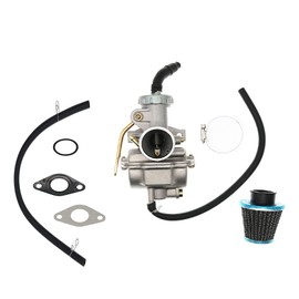 SAKITAM PZ20 20MM Carburetor kit for 50cc 70cc 90cc 110cc 125cc 135cc ATV Quad Go Kart Go Carts UTV Sunl NST BMS JCL TAOTAO Coolster Baja NST Kazuma Carb Intake Gasket O Ring O-Ring Air Fuel Filter