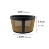 NRP 2-pack 5cup Gold-tone Basket Permanent Coffee Filter Compatible for