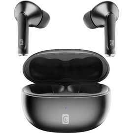 cellularline Flick Bluetooth 5.0 HiFi Stereo Headphones with Charging Case, Total Autonomy of 20 Hours, Charge 2 Hours, Bin 10 Metres, Black