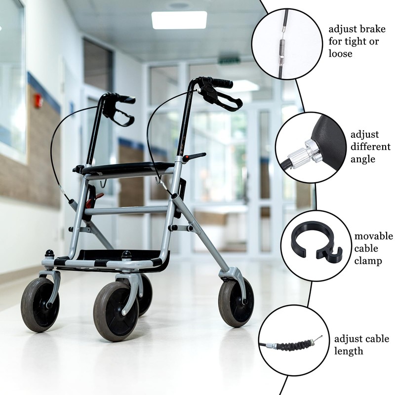 Brake Handle Replacement for Rollator Walker, Rollator Replacement Hand Brake
