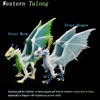 Doyomtoy Ice Dragon Figurine, Green Ice Dragon Toys, Miniature Dragon