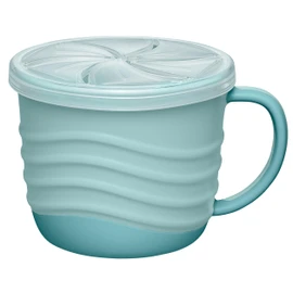 nip Snack Box for Babies and Toddlers, Snack Cup Handle and Lid, Crumble-Free Grab Box, Ideal for Home or Travel, BPA-Free, Melamine Free, Sustainable, Blue