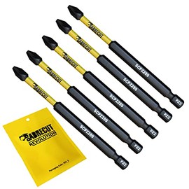 5 x SabreCut SCPZ289_5 89mm PZ2 Magnetic Impact Screwdriver Driver Bits Set Pozi Pozidriv Heavy Duty Compatible with Dewalt Milwaukee Bosch Makita and More