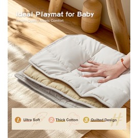 little dove Baby Gym with Mat, Wooden Play Gym with 9 Sensory Toys, Foldable Baby Play GymFrame Activity Center, Natural Pine Wood, Montessori Toys, Easy to Assemble & Clean, Natural Color