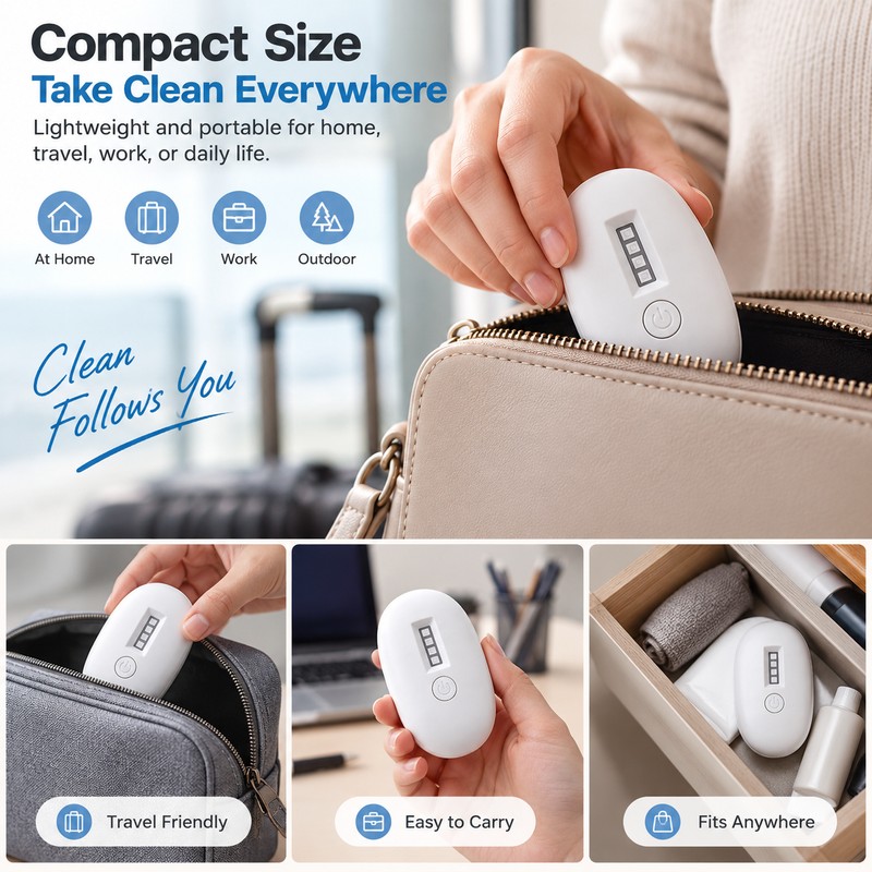 Portable Toilet Sanitizing Lamp for Bathroom Use – USB Rechargeable