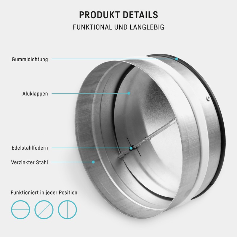Klimapartner RKI back pressure flap