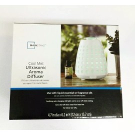 MAINSTAYS Cool Mist Ultrasonic Fragrance Aroma Diffuser - White