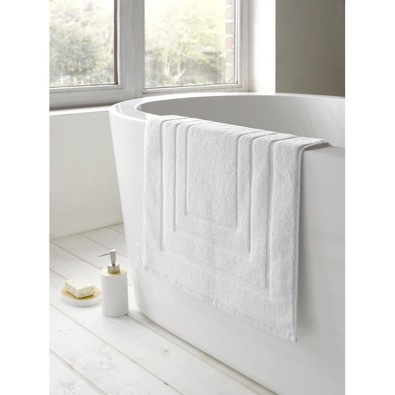 De Witte Lietaer 195205 White Cotton Bathroom Rug 75 x