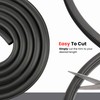 Door Trim Seal with Internal Rubber Flange 45/64" Bulb Diameter