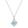 MORGAN & PAIGE .925 Sterling Silver Rhodium Plated Genuine Swiss