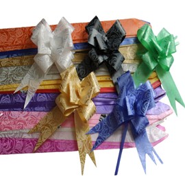 Witty Cuties Gifts Wrapping Pull Bows 30MM Ribbon Bows Mix Present Wrapping Bows Pompom Gift Bows Wreath Making Crafting Wedding Basket Flower Bouquets Pack of 20.