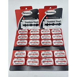 Personna Stainless Steel Double Edge Blades - 100 Pack 100 razor blades by Personna