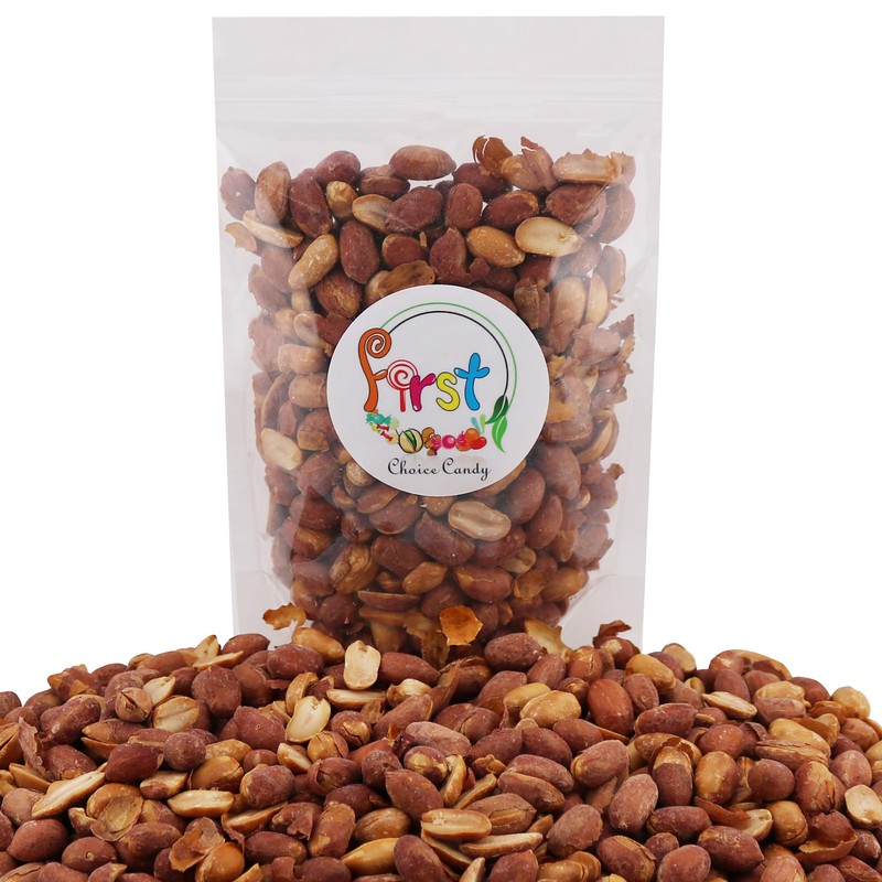 FirstChoiceCandy Roasted and Salted Red Skin Peanuts (1 Pound)