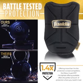 Franklin Sport Baseball Elbow Guard - PRT Series Adult Baseball + Softball Elbow Shield for Batting - Protective Elbow + Forearm Pad - Right + Left Hand Hitters - Camo/Gold - One Size - Adult