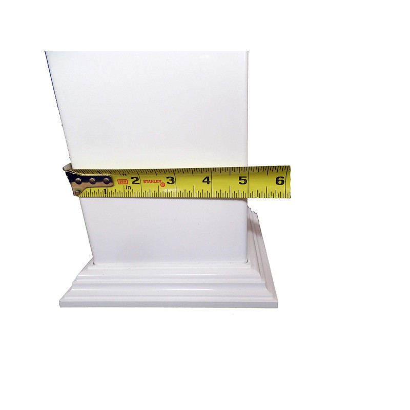 Vinyl PVC 5" X 5" Post Two-Piece Base Trim Skirt