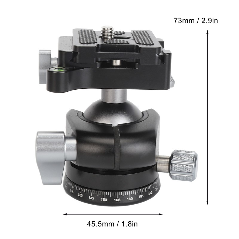 Tripod Ball Head Low Center of Gravity 32mm 360° Rotatable