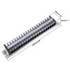 uxcell Barrier Terminal Strip Block 660V 15A Dual Rows 20P
