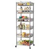 SINGAYE Shelf Storage Wire Shelving：Shelves Rack Standing Units with Wheels