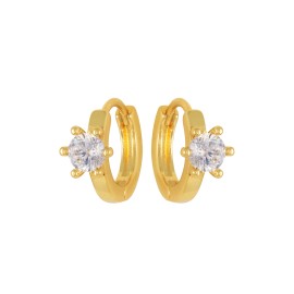 2025 Hot Selling 86 York Brand Simple and Fashion Brass C-shape Hoop Earrings Light Luxury Diamond Earring for WomenColor: EUGENIAG