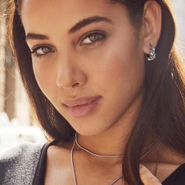 Suyi Silver Hoop Earrings Crystal Small Drop Earrings with Cubic Zirconia for Women Girls Silver