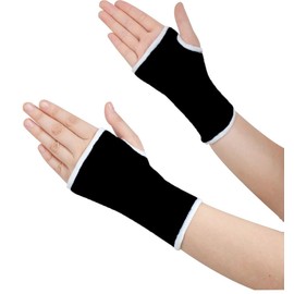 Compression Forearm and Hand Protective Sleeve Men, Black, X-Large, 2 Piece