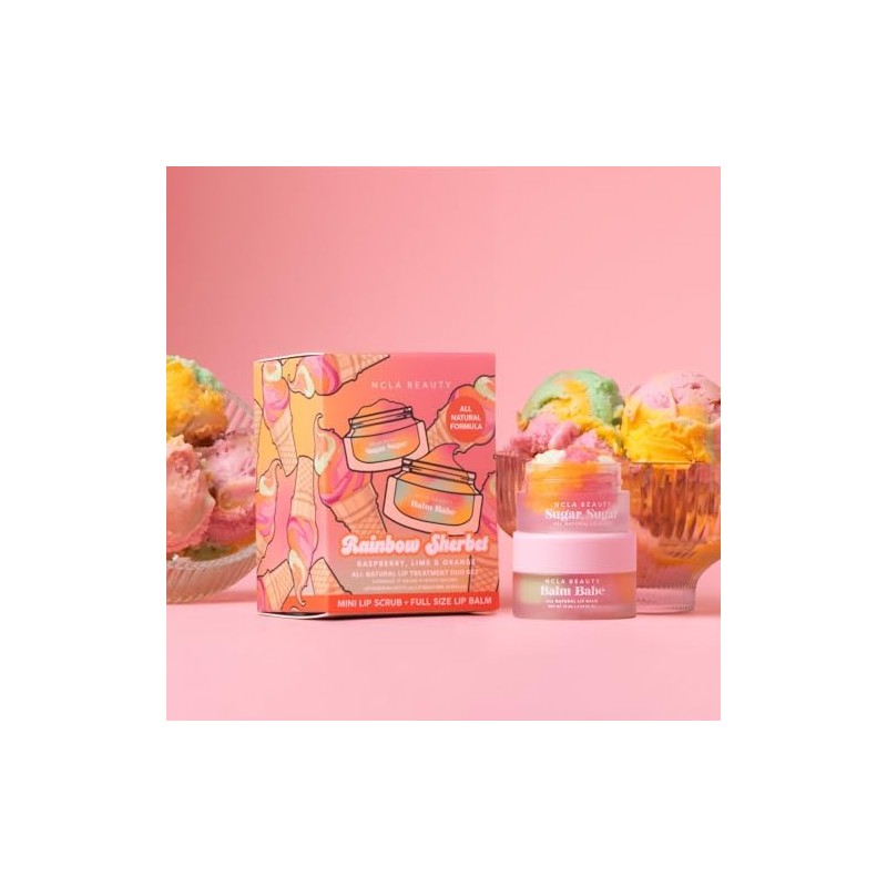 NCLA Beauty Set de Cuidado Labial - Exfoliante y Bálsamo