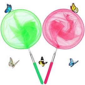 Outdoor Exploration Telescopic Bug-Catching Nets, Fishing Nets, Butterfly Nets for Children's Outdoor Exploration, Nature Exploration Toys (2 Pack)