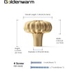 goldenwarm 6 Pack Gold Dresser Knobs Drawer Knobs Gold Knobs