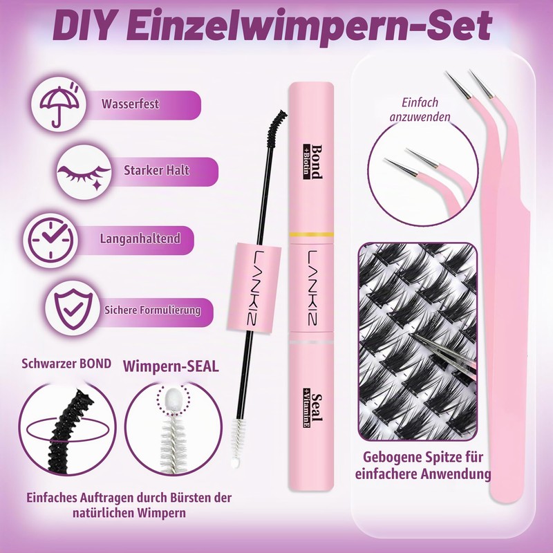 Manga Cluster Lashes Extension Set for DIY Eyelash Extensions, Spiky