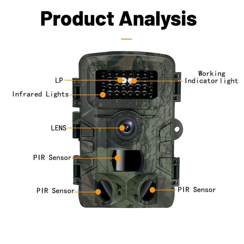 36MP 1080P Day Night Photo Video Taking Camera Multi-function Outdoor