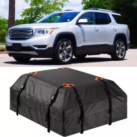 KEEPDSGN For 2007-2023 GMC Acadia SUV Car Roof Top Cargo Carrier Bag 21 Cubic Feet 600D