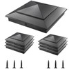 8 Pack Pyramid Aluminum Post Caps 6x6 for Wood Posts