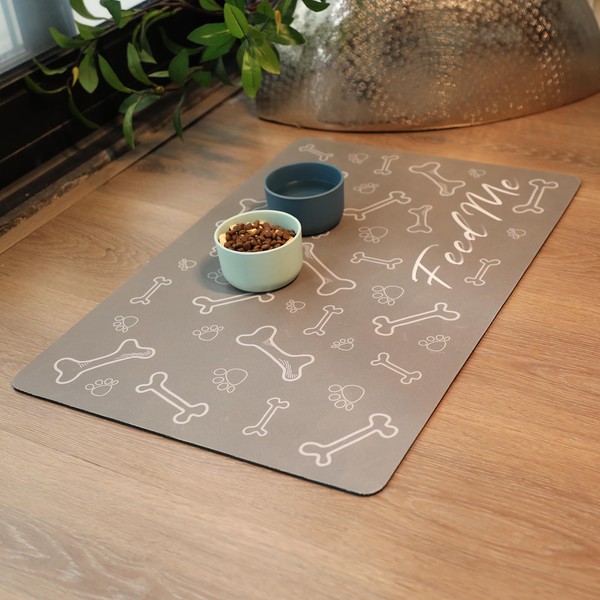 Le courant Dog Bowl Mats for Food and Water, Cat