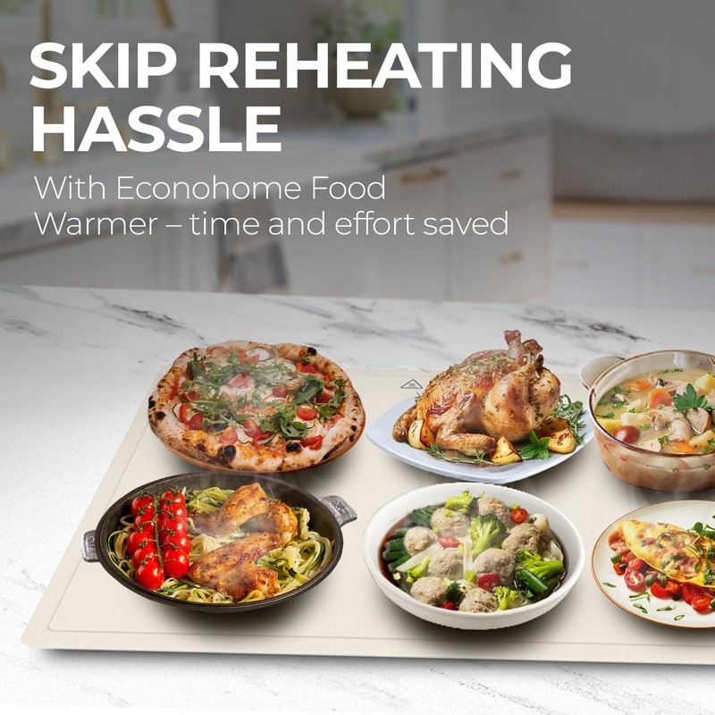 EconoHome Electric Warming Tray - Full Surface Electric Powered Food