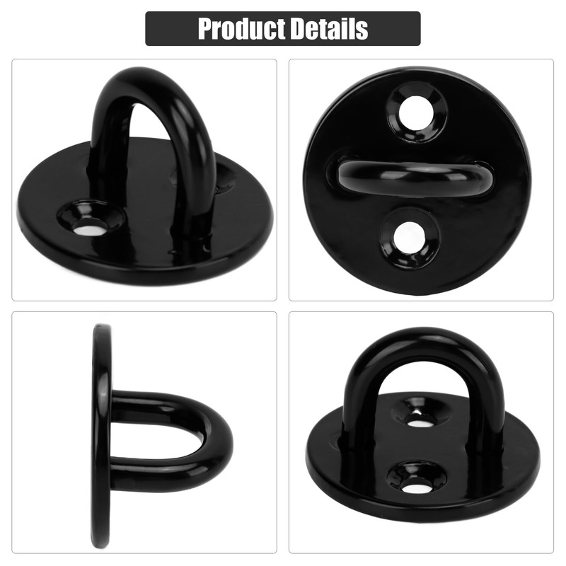 Tissting 304 Stainless Steel Pad Eye Plate Hook,Base Diameter 50mm/1.97in