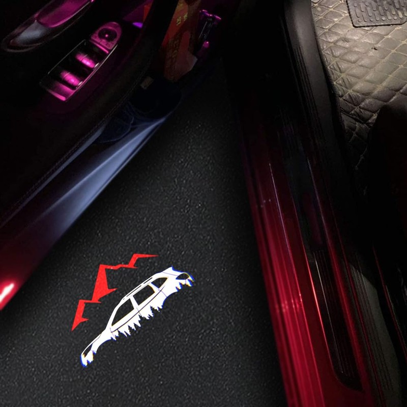 2 pcs Non-Fading LED Car Door Logo Lights Courtesy Projector