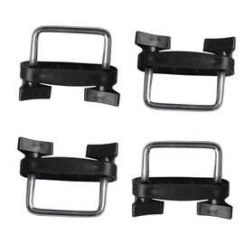 WADY 4Pcs Luggage Rack Accessories Stainless Steel U Bolts Roof Rack Clamps Thread Fitting Kit for Car SUV Rooftop