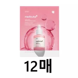 MediCube 메디큐브 PDRN 핑크 펩타이드 앰플 마스크 12매 MediCube PDRN Pink Peptide Ampoule Mask 12 Sheets