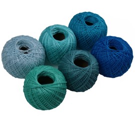 KCS 6 Balls of Pearl Cotton Thread Size 8 Needlework Embroidery Threads (06)