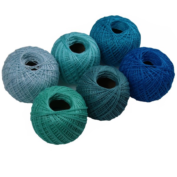 KCS 6 Balls of Pearl Cotton Thread Size 8 Needlework